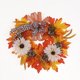thumbnail image 1 of CHAO 45 cm - Corona de calabaza con lazo de leopardo Decoración para el hogar Coronas de decoración del lugar de otoño de Acción de Gracias, 1 of 3