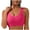 1Pink, variant on Clean Womens Summer U-Neck Crop Tops Full Coverage Shelf Support Push-Up Bra One Piece Seamless Corset Lounge Breathable Tank Tops Daily Training Yoga Bra