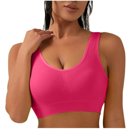 Haoxianjian Women s Shapewear Underwear v Neck Sports Bra Soft Seamless Brassiere Racerback Yoga Bra Workout Crop Tank Top with Built in Bra