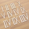 thumbnail image 6 of Dalidasy 24 Wooden Roman Numerals Shape Unfinished Wood Cutouts Wooden Slices Numbers Ornaments for Craft Wood Embellishment, 6 of 10