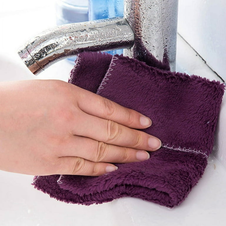 Kitchen Towels, Bamboo Fiber Dish Cloths, Reusable Magically Removes Oil  and Dirt Without Detergent, Easy to Remove Stains, Cleaning Cloths for