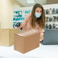 thumbnail image 6 of HEMOTON  20 Pcs Packing Cartons Express Packaging Medium Boxes for Moving Khaki, 6 of 8
