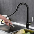Kitchen Sink Faucet for Bar Farmhouse Commercial, Brass Pull Out Smart