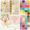 thumbnail image 1 of Kit para hacer pulseras Dowsabel de 10.800 piezas con cuentas de arcilla DIY, 1 of 7