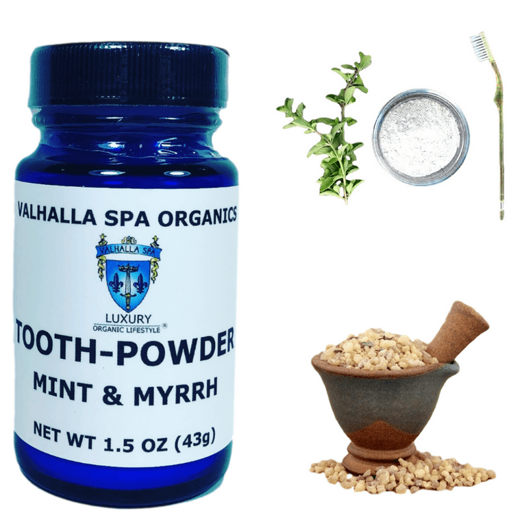 Tooth Powder with Mint and Myrrh Gum