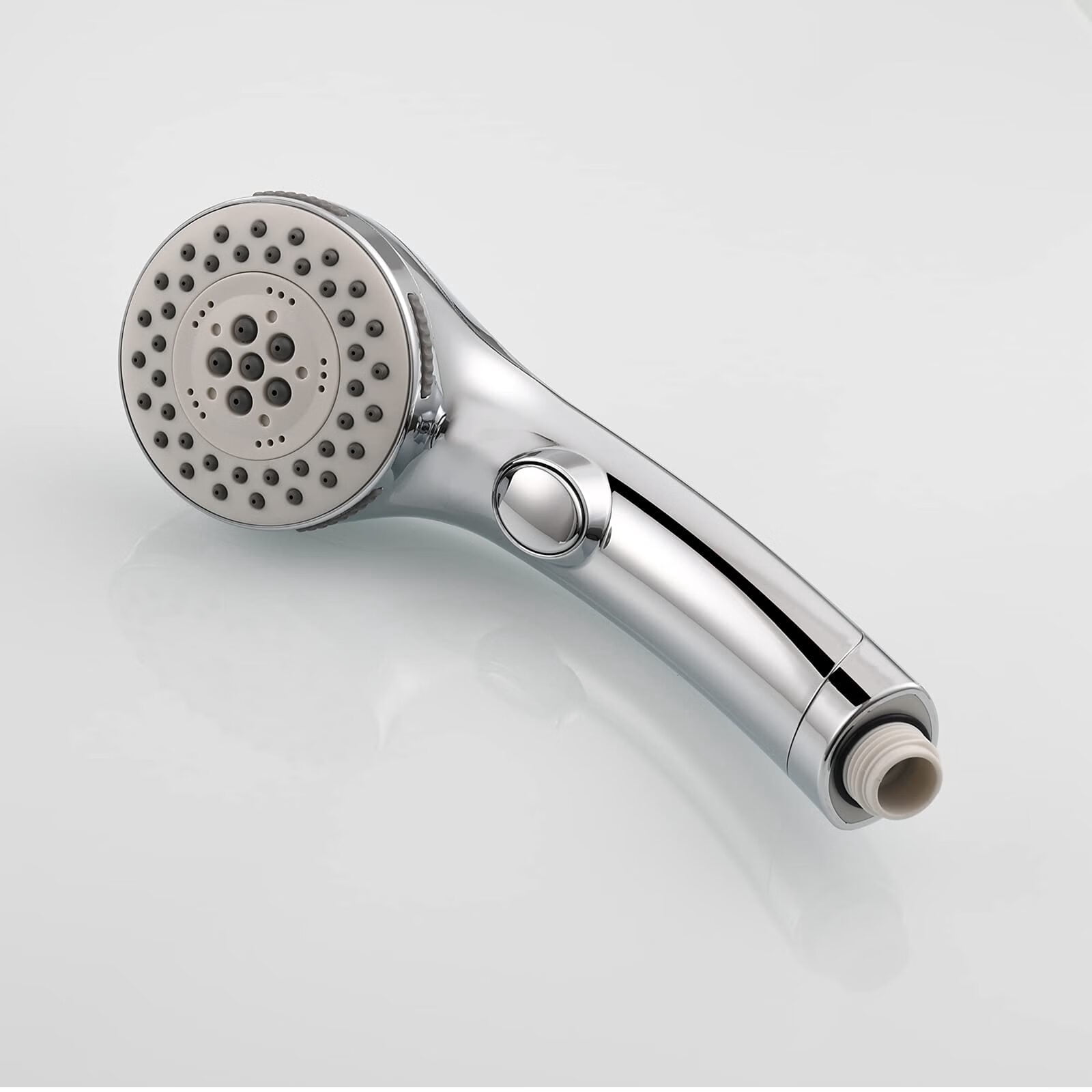 On/Off Shower Head RV ABS,High Pressure 5 Setting Hand Held Shower Head with Hose and Holder,Chrome
