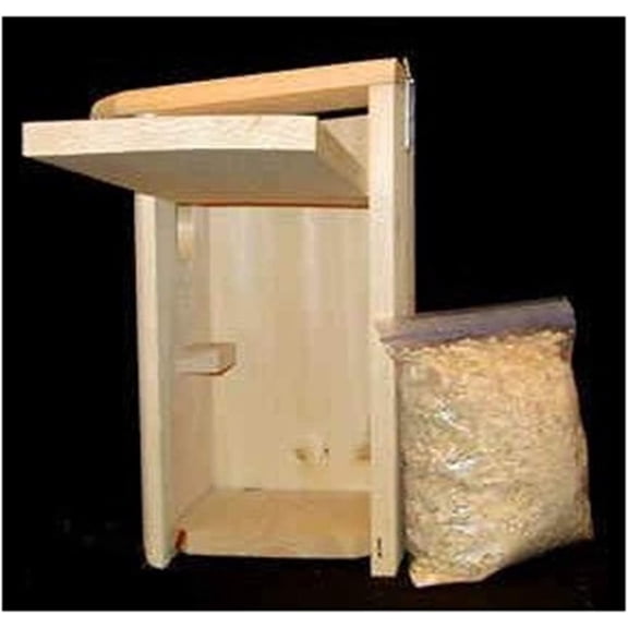 Bird Habitats Kestrel House - Nesting Box for American Kestrels - 1" Eastern White Pine with Interior Perch, Ventilation, Clean-Out - 17.75"H x 9.25"W x 11"D - Handcrafted in Maine, USA
