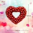 thumbnail image 5 of 17 Inch Valentine's Day Wreath for Front Door Red Tinsel Valentine Heart Wreaths with Heart Shaped Ornaments Valentine's Day Wedding Anniversary Decoration, 5 of 5