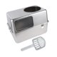 thumbnail image 5 of Caja de arena para gatos con capucha y tapa, orinal extraíble con solapa en la puerta frontal, suministros reutilizables para mascotas, arenero para sin pedal, 5 of 8