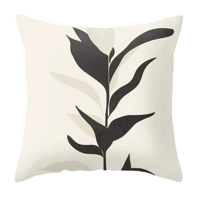 adviicd Taie d'Oreiller Taie d'Oreiller Moderne Taie Décorative d'Extérieur en Lin Taie d'Oreiller Carrée pour Sofa Canapés-Lits et Voitures 18x18 Pouces (45 X 45 cm)