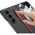 thumbnail image 3 of case for Galaxy Z Fold 5 Case with Pen Holder, Ultra Thin Matte Protective Cover - Shockproof, Anti-Drop, Wear-Resistant Galaxy Z Fold 5 Case for Samsung Galaxy Z Fold 5 (Green S Pen Included), Blue, 3 of 7