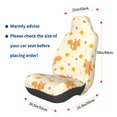 thumbnail image 3 of Fuzoiu Squirrel And Leaves Print Elastic Car Seat Covers, Seat Cover Protector,Universal Fit Interior Covers for Most Cars,Washable Seat Cover Non Slip for SUV,Sedan,Van, 3 of 5