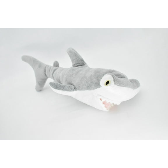 Shark, Hammerhead, Marine Fish, Stuffed Animal, Plush, Educational, Realistic Design, Figure, Replica, Soft, Toy, Kids, Educational, Gift,    15"   RI06 B253