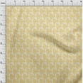 thumbnail image 4 of oneOone Silk Tabby Yellow Fabric Asian Block Sewing Material Print Fabric By The Yard 42 Inch Wide, 4 of 4