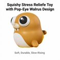 thumbnail image 2 of Squishy Relaxation Toy with Pop-Eye Design, Single, Brown and White, for Kids and Adults, Toy, 2 of 3