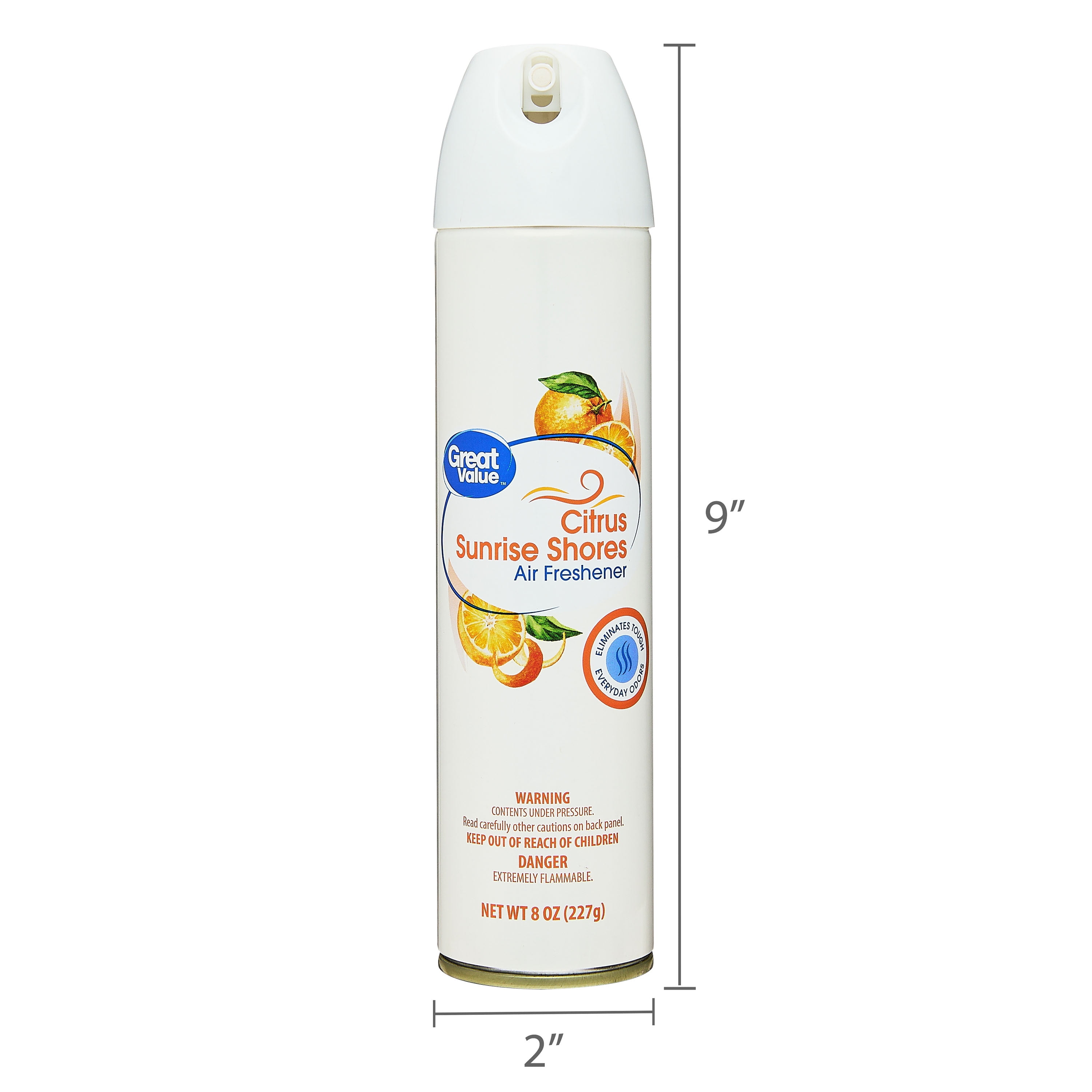 (2 pack) Great Value Citrus Sunrise Shores Aerosol Air Freshener, 8 oz