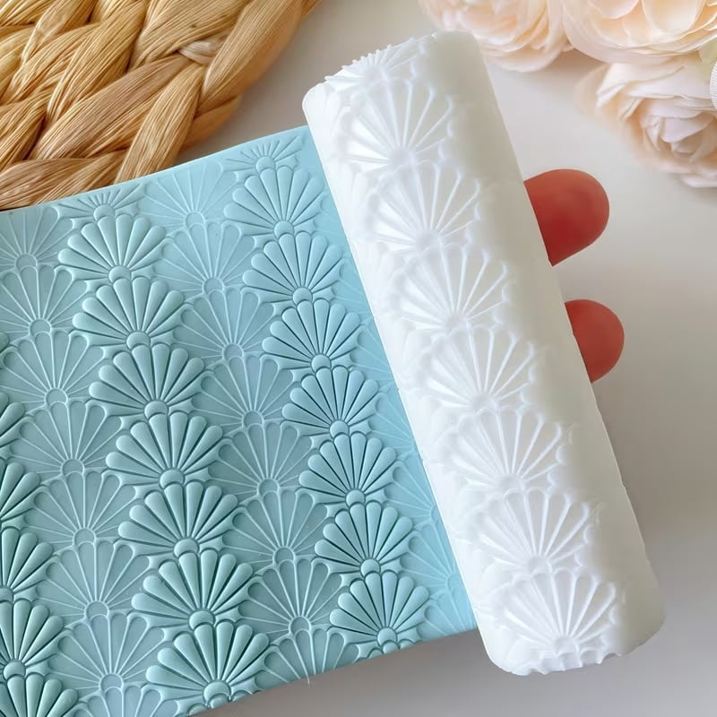 Jewelry Making Shell Texturing Roller | Polymer Clay Hand Texturing Tool | Earring Making Essentials