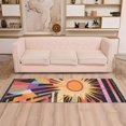 thumbnail image 2 of Yayeee Runner Rug for Bedroom 2'x6' Machine Washable Hallway Non Slip Mat, Futuristic Sun, 2 of 8