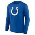 thumbnail image 2 of Men's Royal Indianapolis Colts Primary Team Logo Long Sleeve T-Shirt, 2 of 3