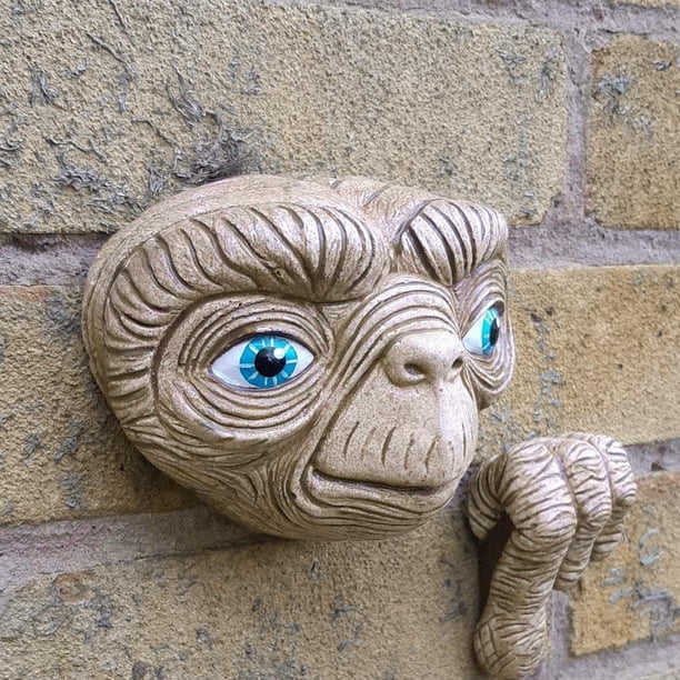 Resina Alien Tree Hugger Garden Peeker Yard Art Funny Whimsical Wall Tree Face Escultura Decoración de Jardín, Exquisita, Fácil de Instalar Y Usar. L Macarena Abrazador de árboles