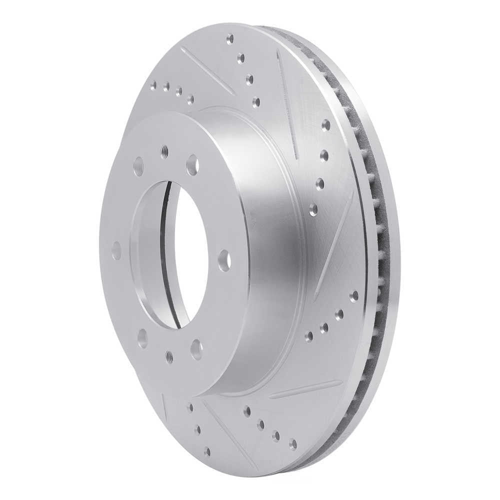 Dynamic Friction Company 631-93000R DFC Brake Rotor - Drilled And Slotted - Silver