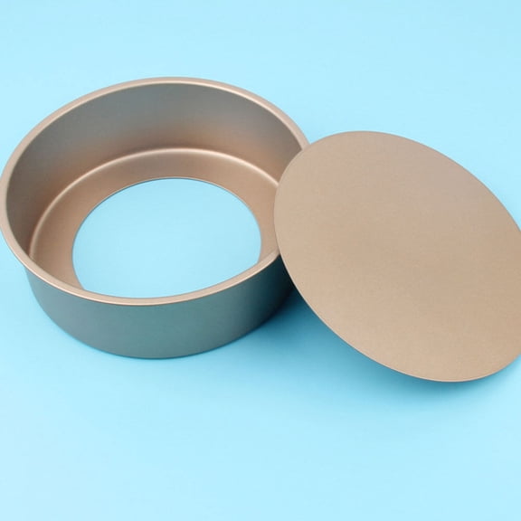 KONTONTY 8 Inches Round Molds Form Cupcakes Flanera with Stainless Steel Lid