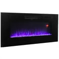 thumbnail image 3 of XtremepowerUS Electric Fireplace 50" Recessed & Wall Mounted, Thin Fit & Low Noise, Fit for 2 x 6 Stud, Remote Control with Timer, Touch Screen, Adjustable Flame Colors & Speed, 3 of 9
