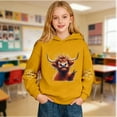 thumbnail image 6 of WAYUTE Girls Sweatshirts Boys Cow Print Cute Hooded Sweatshirt Soft Casual Pullover with Pocket for Kids, 6 of 6