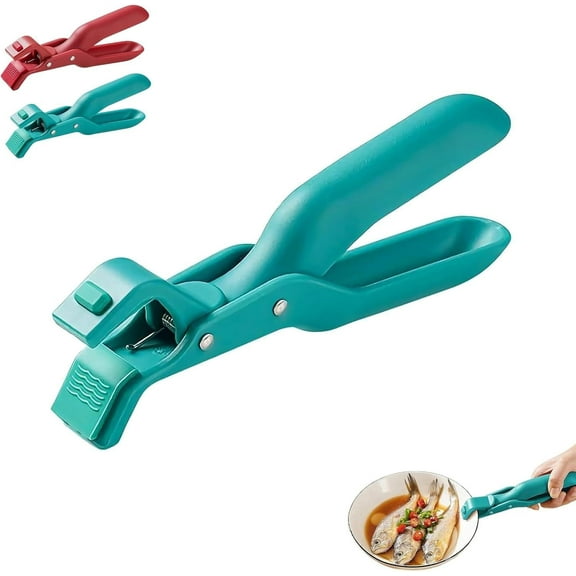 Scarcelye Hot Plate Gripper, Hot Plate Gripper Tongs, Multi-function Anti-Scald Bowl Clip, Silicone Non-slip Hot Dish Plate Holder, Microwave Oven Cooking,Kitchen Utensil