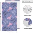thumbnail image 2 of SKYSONIC Dinosaur Soft Hand Towels set of 2, Absorbent Bath Towel Decorative Fingertip Towels for Bathroom Hotel,14.4 x 28.3 inch, 2 of 7