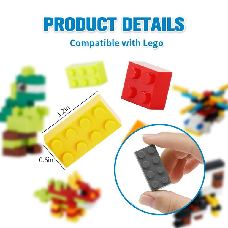 1000PCS Bulk Building Blocks for Kids Boys Ages 6 Compatible with Legos Classic Bricks Child Gifts