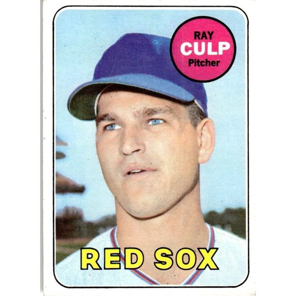 Collectible 1969 Topps Baseball Card Boston Red Sox Ray Culp #391 EX-MT