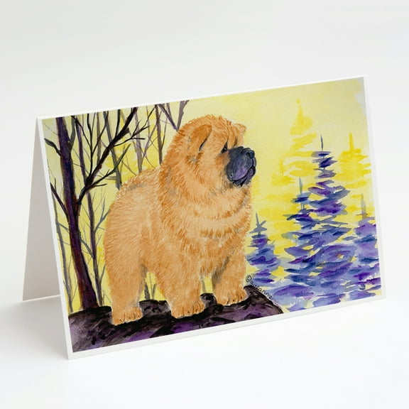 Chow Chow Greeting Cards and Envelopes Pack of 8