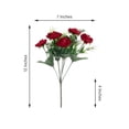 thumbnail image 3 of Efavormart 4 Bushes - 12" Red Peony Flower Bouquet - Artificial Arrangements With Realistic Soft Texture - Perfect for Table, Wedding Ceremonies, Party, Event, Centerpieces, Vases, Backdrops, 3 of 11