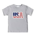 thumbnail image 2 of Kids Summer Short Sleeve Independence Day Letter Printed T Shirt Top Casual Shirt Children's Clothes Size 6-7T, 2 of 4