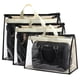 thumbnail image 1 of Bolsa antipolvo para bolso transparente: 3 uds. Protector de bolso organizador de almacenamiento de bolso protector, 1 of 8
