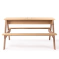 thumbnail image 5 of 3-in-1 Kids Outdoor Wooden Picnic Table With Umbrella, Convertible Sand & Wate, Gray ASTM & CPSIA CERTIFICATION, 5 of 12