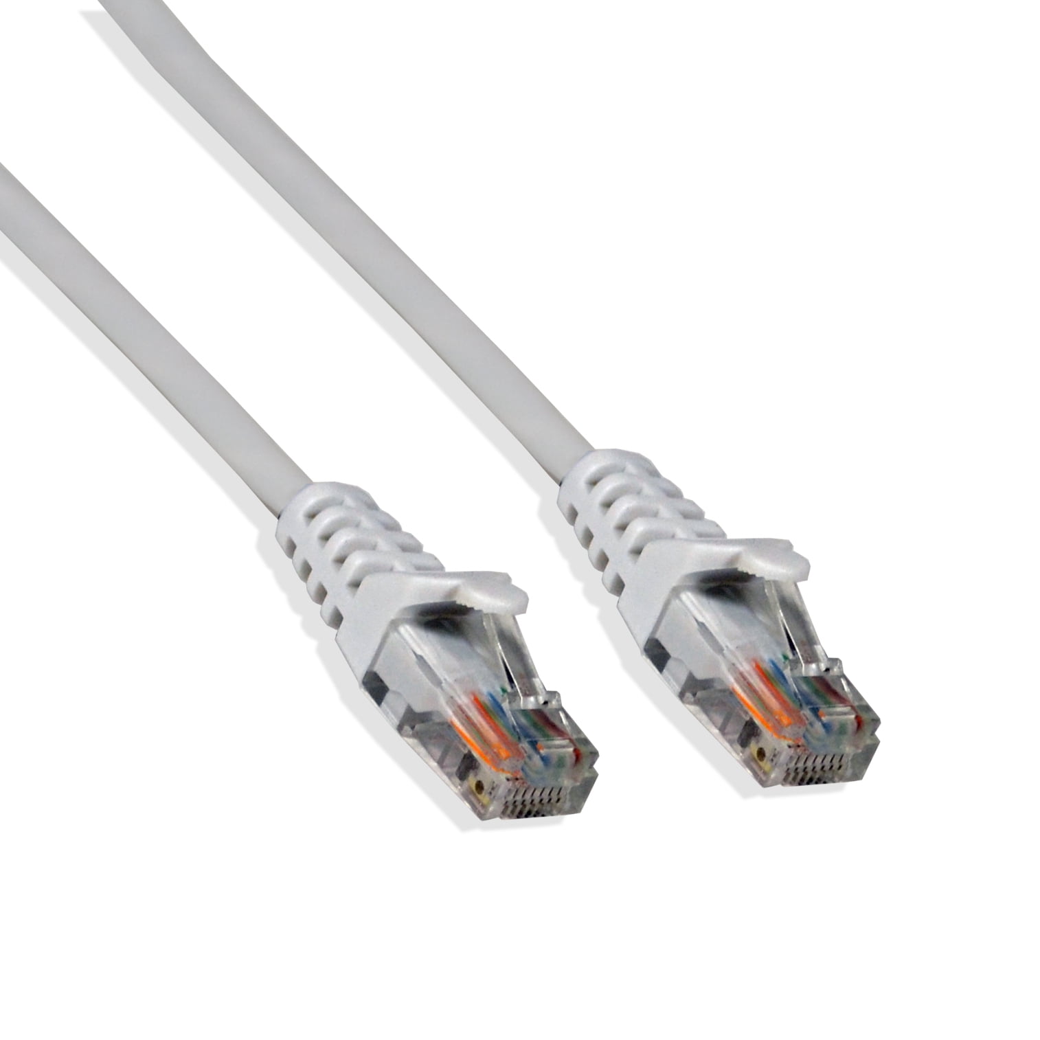 White 15ft Cat5e Ethernet Network Patch Cable 350MHz 24AWG Molded 