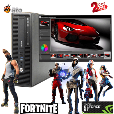 Gaming HP EliteDesk 800 G1 SFF Desktop Computer Core i7-4th, 16GB Ram, 1TB HDD, Nvidia GT 1030, Nuevo LCD de 22 ", teclado y mouse, WiFi, Bluetooth, Win10 Home ( Renovado )