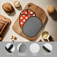 thumbnail image 4 of Pofeuu Orange And White Polka Dot1 Print Silicone Pot Mat Mitten With Hanging Loop Heat Resistant Oven Mitts Non-Slip Bbq Baking Smoking Potholders, 4 of 7