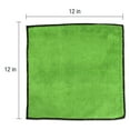 thumbnail image 3 of Eurow Microfiber Cleaning Towels Green with Black Trim 12 x 12in 350 GSM 50 Pack, 3 of 7