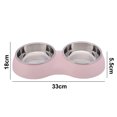 thumbnail image 2 of Dog Bowl Double Bowl Stainless Steel Water And Food Raised Bowls, Pet Feeder Bowls, 2 of 8