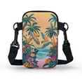 thumbnail image 2 of HELLHERO Women Crossbody Bag Tropical Beach with Shoulder Strap Crossbody Sling Bags for Men, Women, 2 of 7