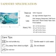 thumbnail image 4 of FREEAMG Tapestry Watercolor Japanese Blue Ocean Great Wave Tapestry Wall Hanging Decorative Wall Tapestries Wall Art Wall&nbsp;Blanket&nbsp;Bedding Tapestry for Bedroom Living Room Dorm 60"x40", 4 of 7
