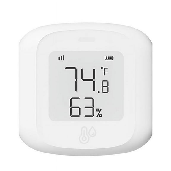 Tuya Smart Zigbee LCD Temperature and Humidity Sensor Wireless Detector Intelligent Linkage Support Home,1 x Temperature humidity sensor,White