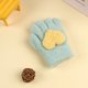 thumbnail image 1 of Guantes para niños, cálidos, de invierno, con forro polar, gruesos, de cinco dedos, multidedos, para niñas, de dedos completos, resistentes al frío, 1 of 6