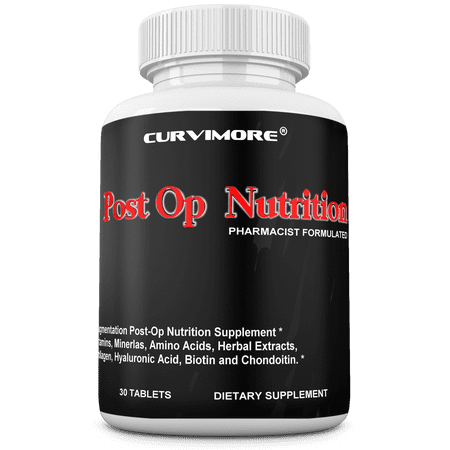 POST OP NUTRITION Pills Pre & Post Surgery Support. Aids Recovery Time and decrease Scar and Wound formation. Support Scar Treatment and Skin Healing. “Not a Scar Cream” 30 Tablets