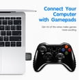 thumbnail image 3 of Visland USB Bluetooth Adapter for PC 5 0 Bluetooth Dongle Receiver Support Windows 10/8 1/8/7/XP for Desktop Laptop Mouse Keyboard Printers Headsets Speakers PS4/ Controllers, 3 of 11