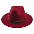 thumbnail image 4 of Product Cowboy Hat - Adult Western Ethnic Style Fedora for Party - Everyday Wear and Seasonal Ready, Wine, 4 of 4