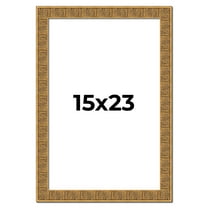15x23 Frame Black and Gold Distressed Solid Wood Sonoma Picture Frame | 1.625 Inch Moulding Width |